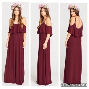 Show me your mumu Merlot Caitlin Ruffle